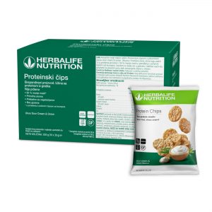 Herbalife Proteinski čips okus sour cream & onion 10 vrećica x 30 g